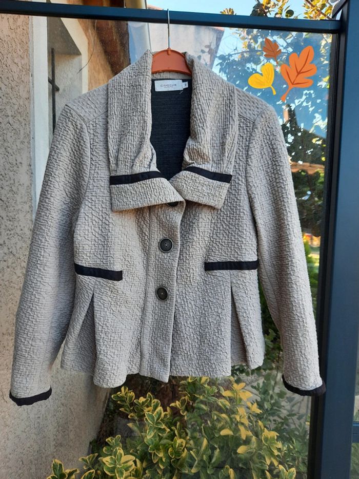 Veste beige chic T 40 Cinoche Collection - photo numéro 8