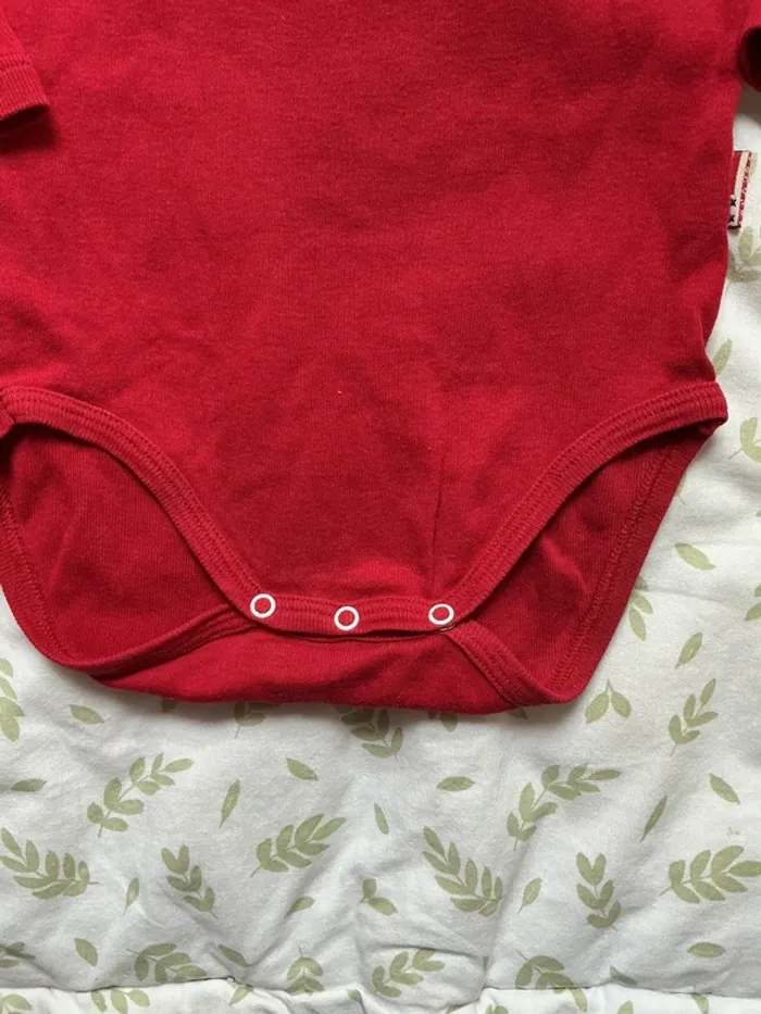 body manches longues rouge absorba 18 mois - photo numéro 4