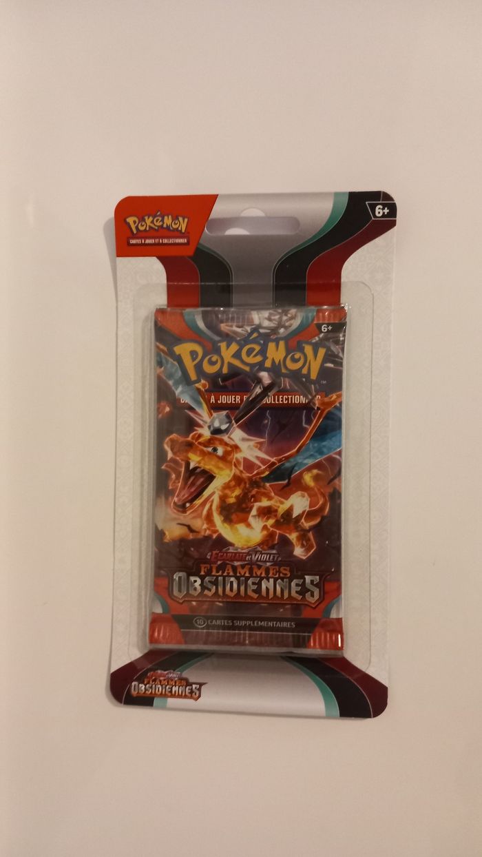 Lot 4 blisters Pokemon flammes obsidiennes - photo numéro 3