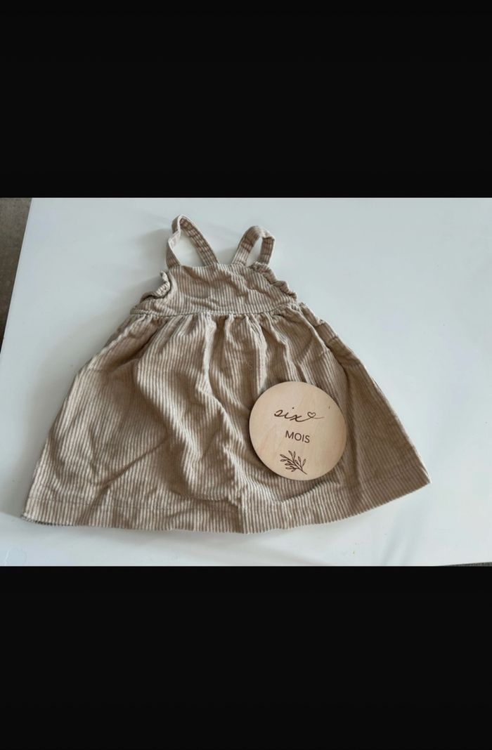 Robe velours  bébé fille
