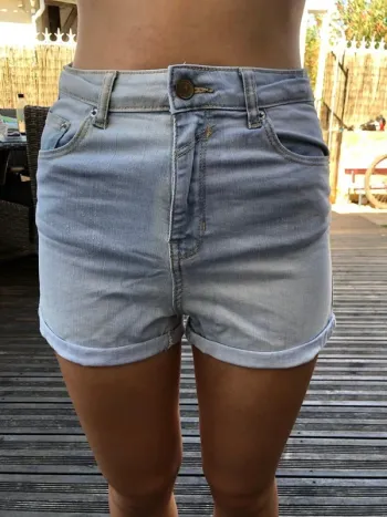 Short en jean femme