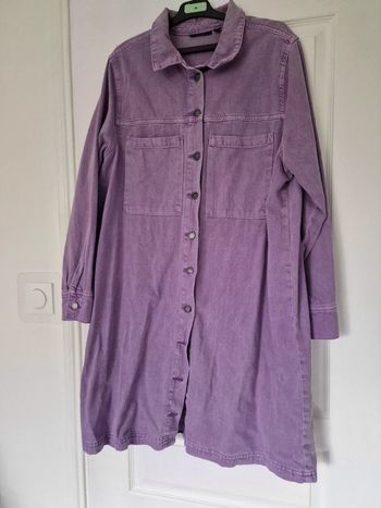 Robe jean mauve kiabi