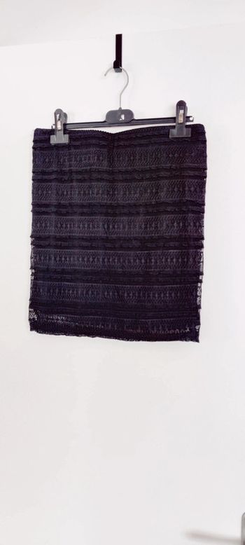 Mini-jupe noire dentelle