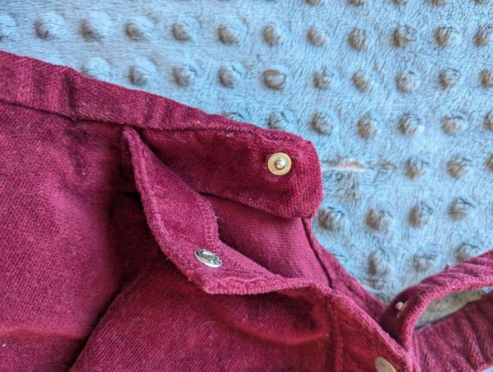 robe salopette bébé obaibi - velours épais - taille 3 mois - neuve - photo numéro 7
