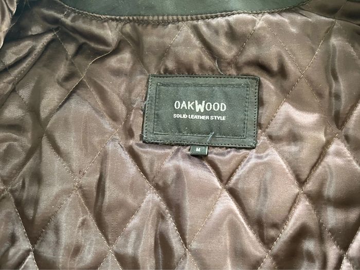 Veste manteau en cuir marron foncée Oakwood taille M - photo numéro 9