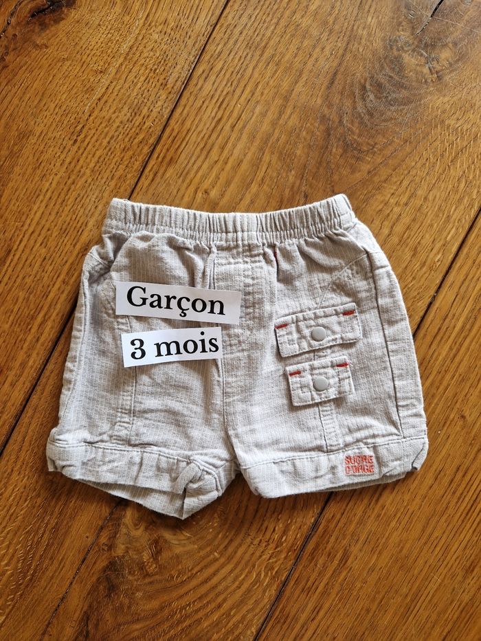 Short garçon 3 mois