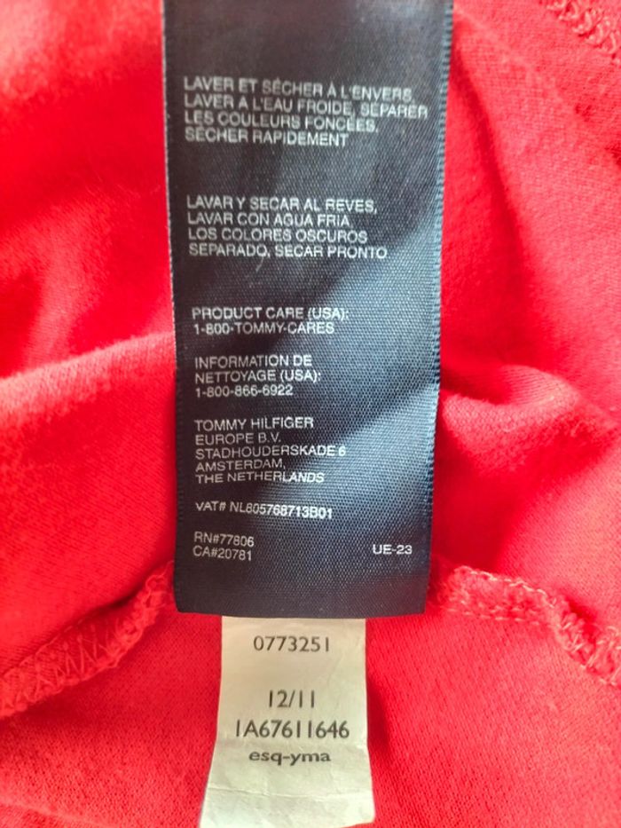 Polo Tommy Hilfiger Femme Rouge – Taille XS - photo numéro 6