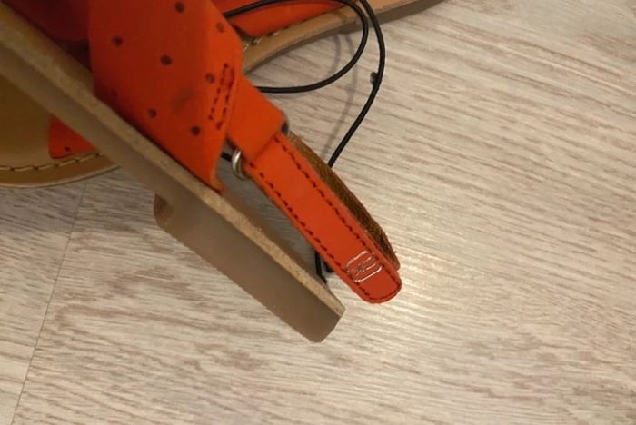 Sandales chaussures plates en cuir Okaidi pointure 28 Neuves - photo numéro 3