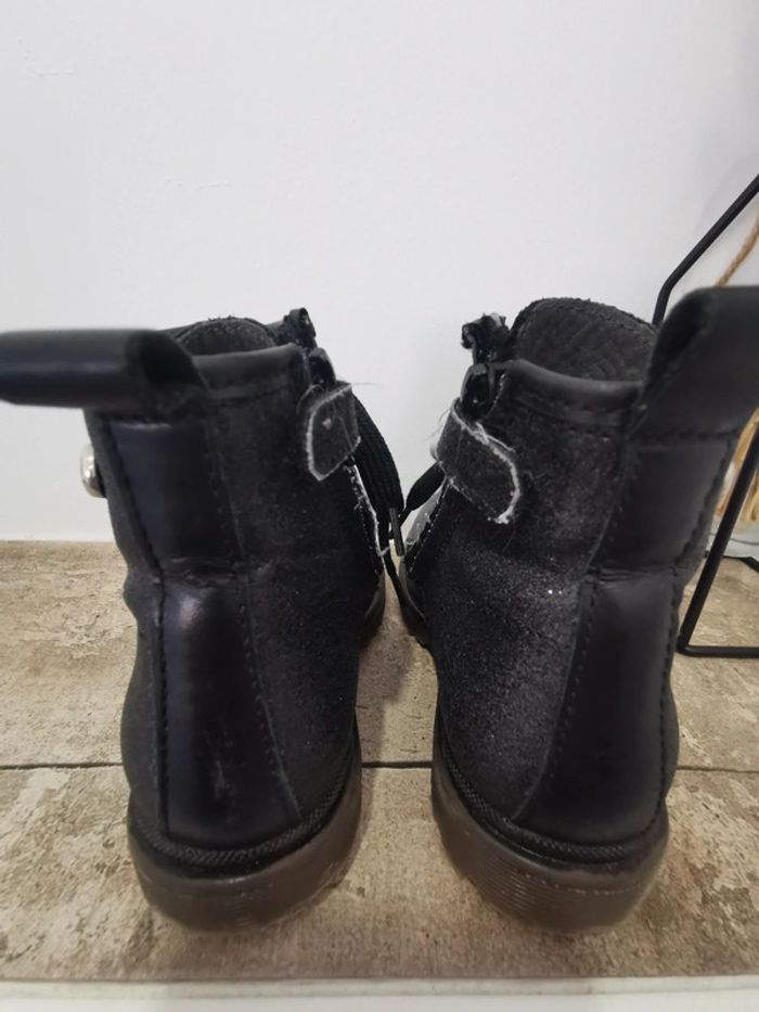 🌸Bottine noir pailleté taille24 - photo numéro 4