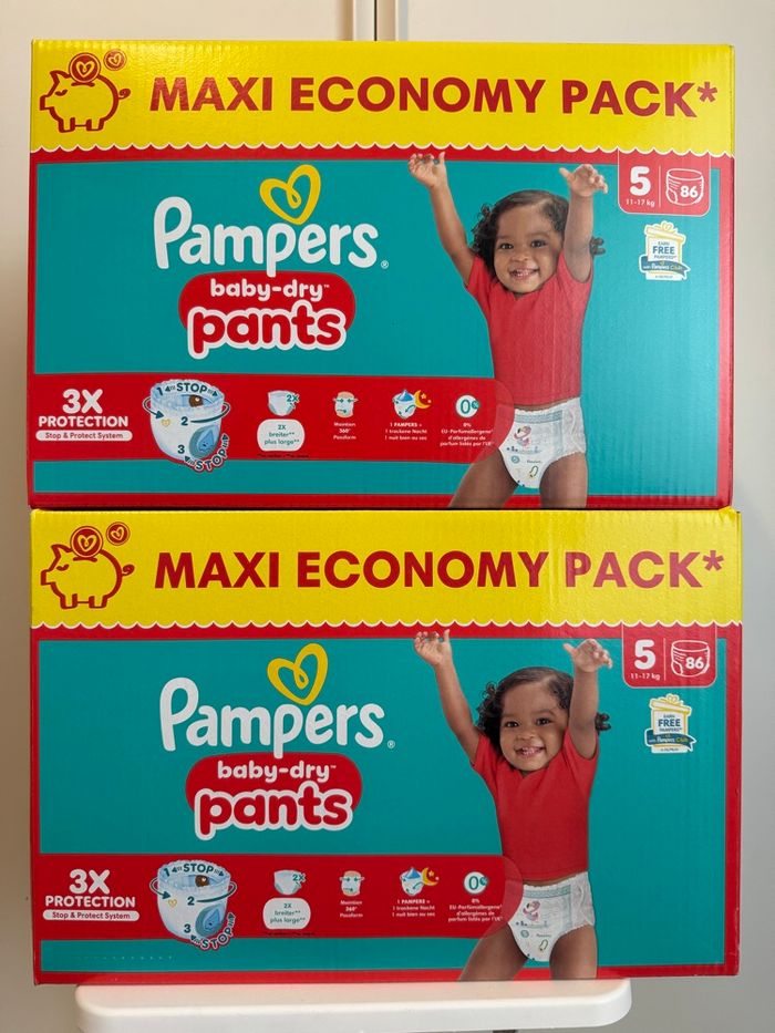 172 couches pampers pants taille 5