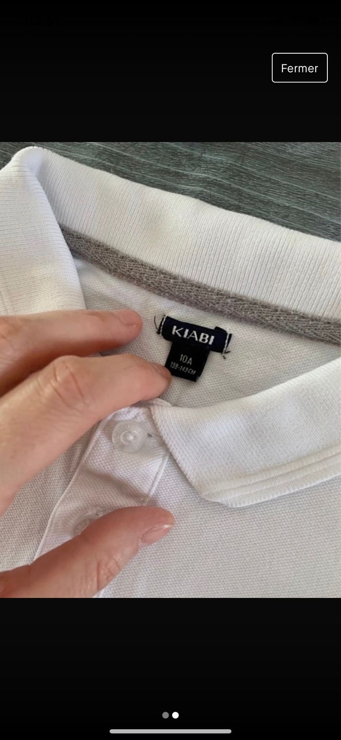 Polo manches courtes kiabi 10 ans - photo numéro 2