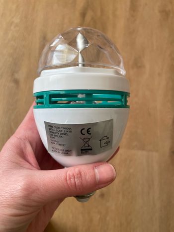 Ampoule licorne disco rainbow 