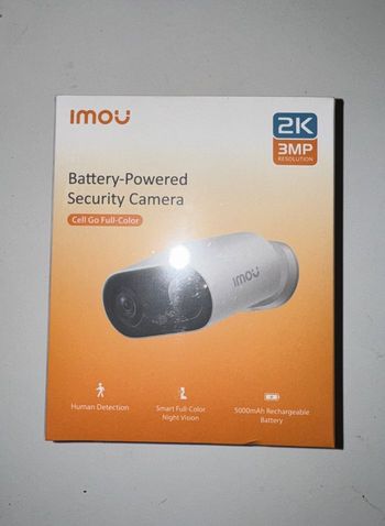 IMOU Caméra WiFi QHD 3MP Intérieure & Extérieure Cell Go Color