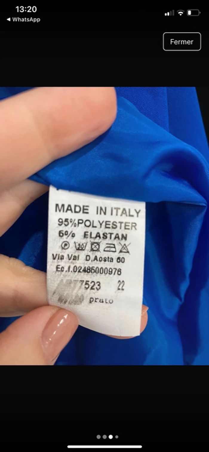 Taille unique veste tailleur blazer bleu - photo numéro 3