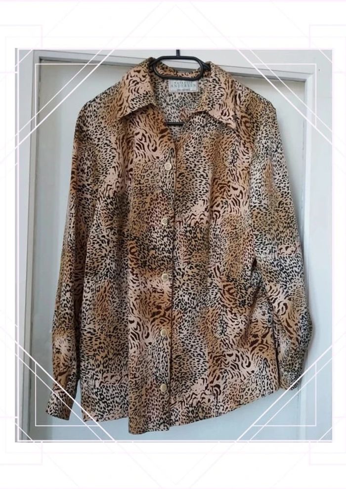 Magnifique chemisier léopard taille M