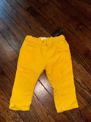 Pantalon velour Bout’chou  6 mois