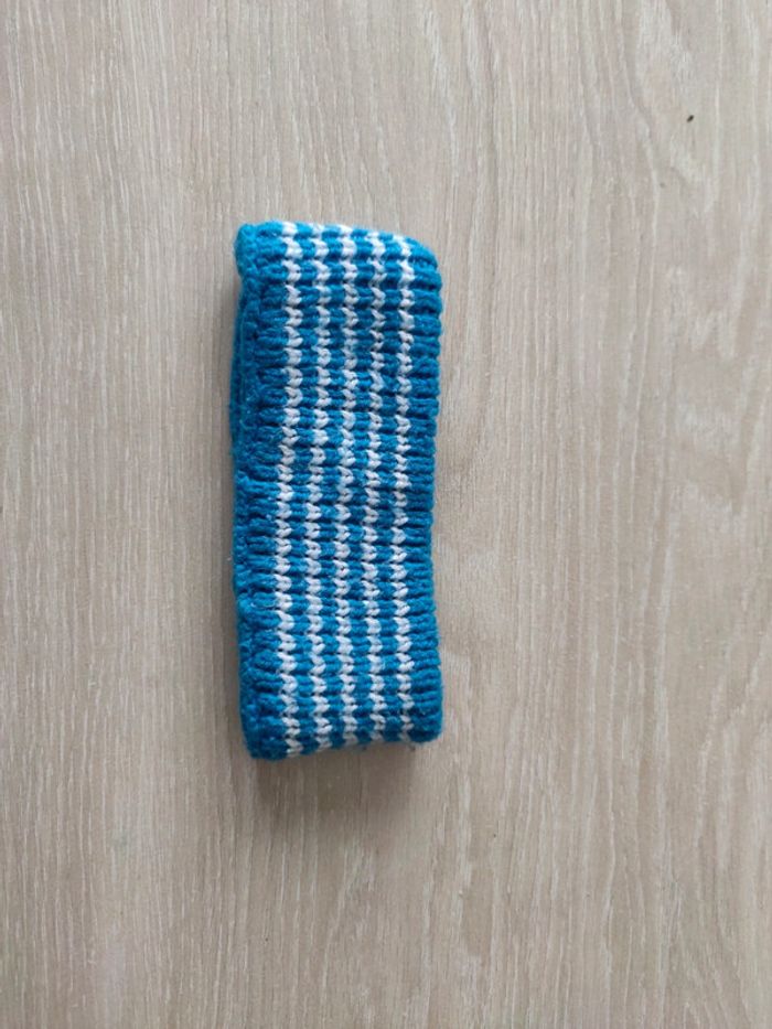 Tour de cou bleu blanc 4 6 ans