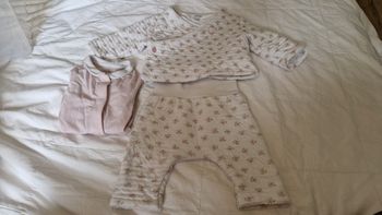 Ensemble haut pantalon body manche longue obaibi 3 mois 