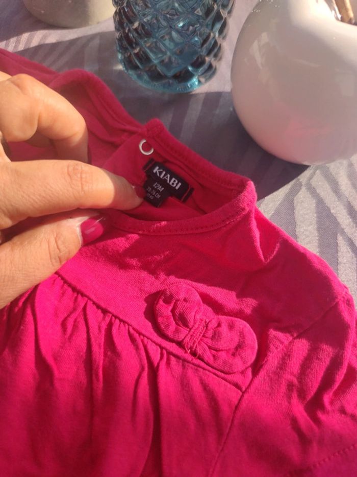 Tee shirt basique rose fushia - photo numéro 2