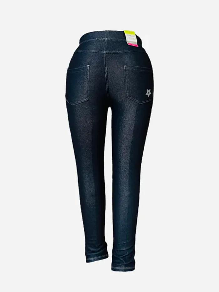 Legging fit Stooker Boys & Girls Léa bleu marine motif étoile fille Taille 5 ans Neuf - photo numéro 3