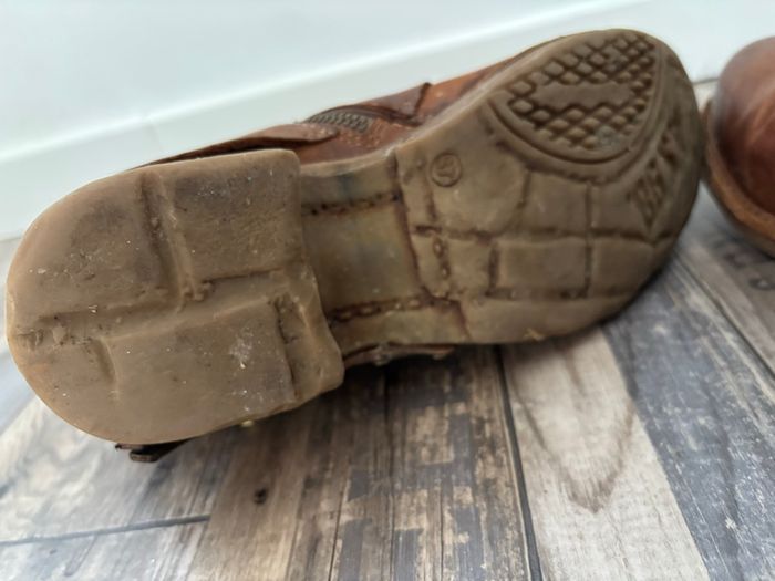 Bottines AS98 style motarde en cuir marron pointure 37 - photo numéro 3