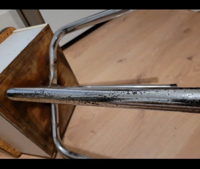 Vintage tabouret coffre formica année 50-60 - photo numéro 9