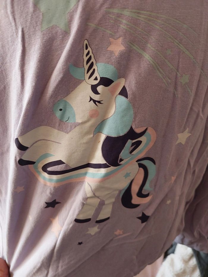 Tee-shirt à manches longues licorne Taille 4/6ans - photo numéro 2