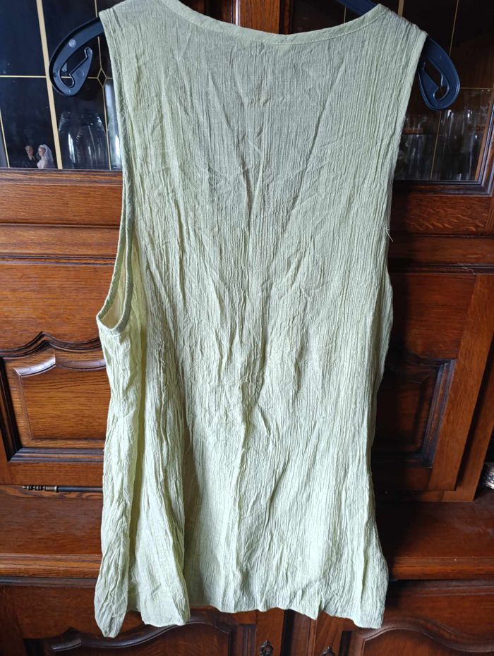 Débardeur vert menthe, FD Joseph, taille 54 - photo numéro 3