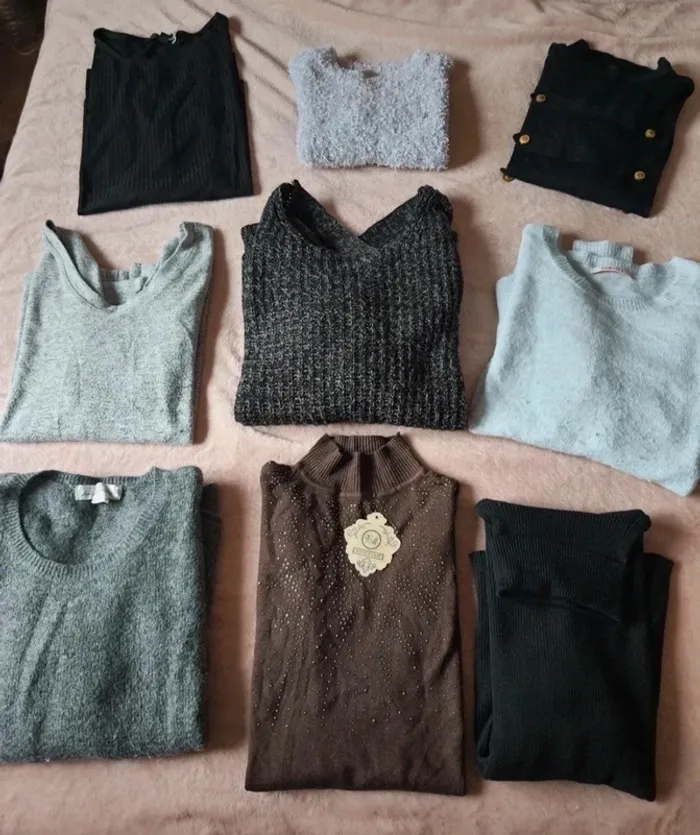 Lot 9 pulls femme taille S