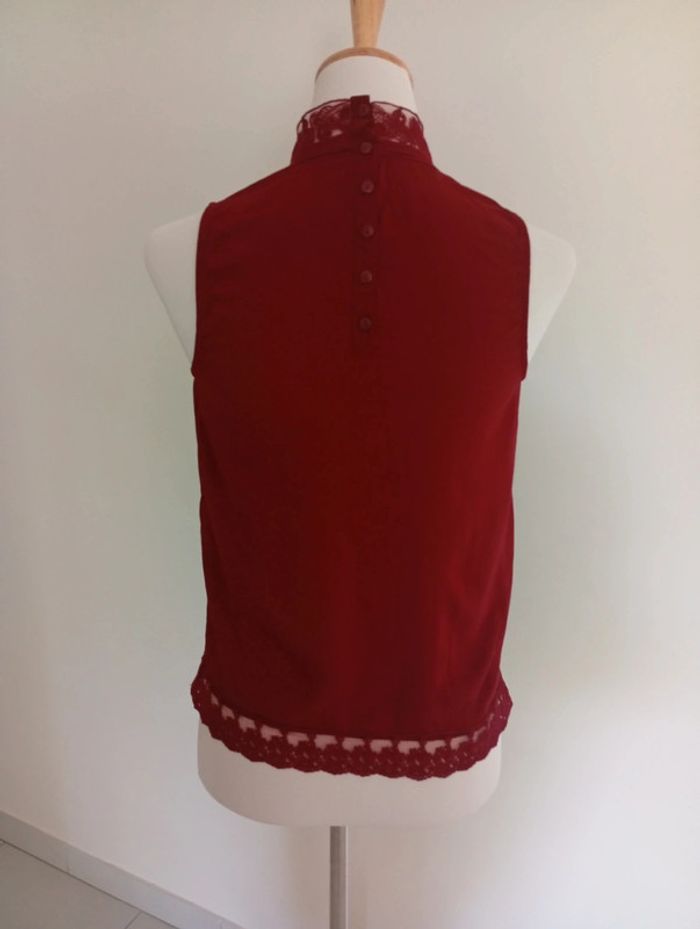 Promod - débardeur taille XS | bordeaux - printemps été - photo numéro 2
