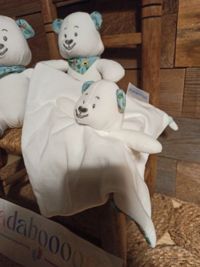 Peluche et doudou ours Mustela tbe - photo numéro 3