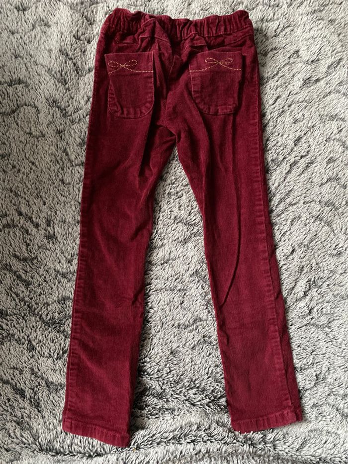 Pantalon en velours rouge Sergent Major - 5 ans - photo numéro 2