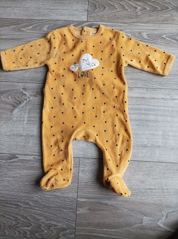 Pyjama 3 mois Kiabi love cœur 