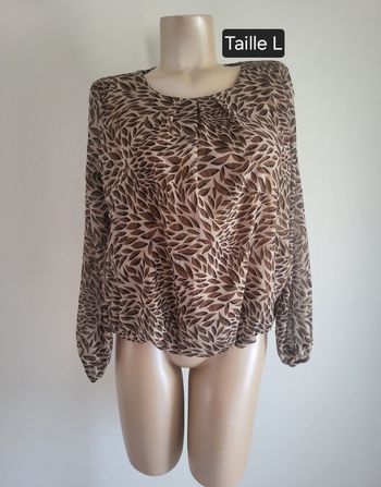 Chemisier marron taille L