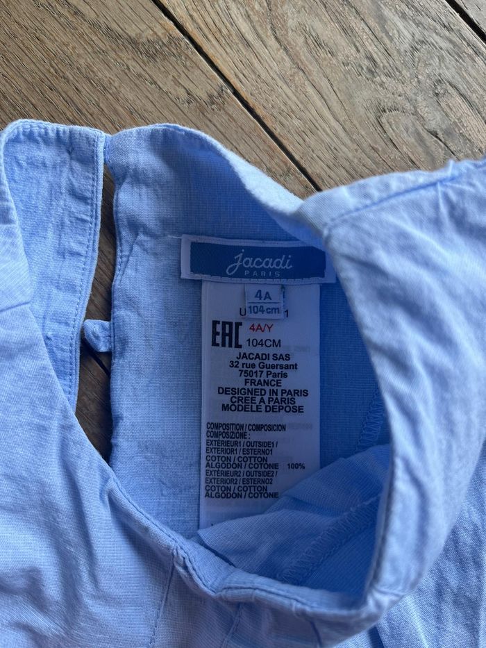 Blouse bleue Jacadi 4 ans - photo numéro 3