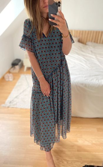 Robe Jessy Navy Paris imprimé wax 🍍
