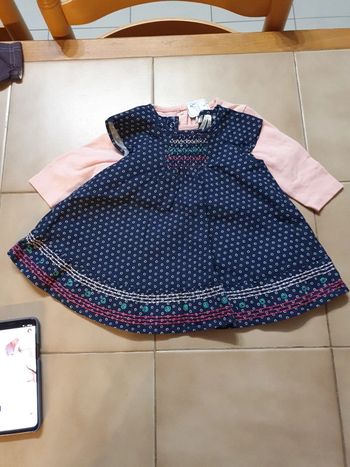 Robe sans manche et tee shrit manches longues orchestra 3 mois