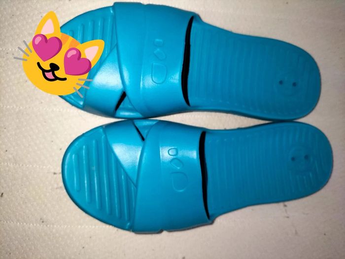 Claquettes bleu nabaiji 37