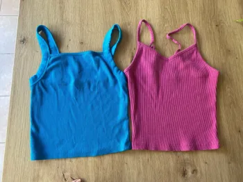 Lot de 2 débardeurs crop top