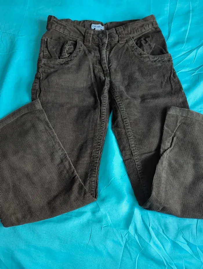 Pantalon velours fille - photo numéro 2