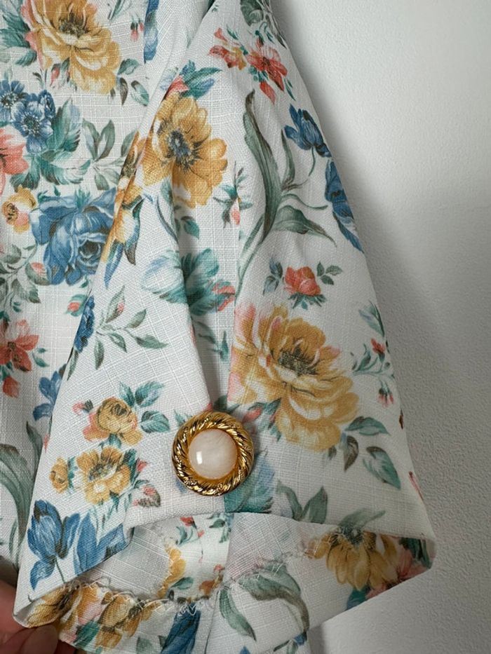 🌸Chemisier - vintage - fleurie 🌸 - photo numéro 6