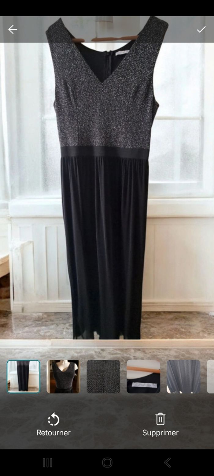 robe longue à haut scintillant - photo numéro 3