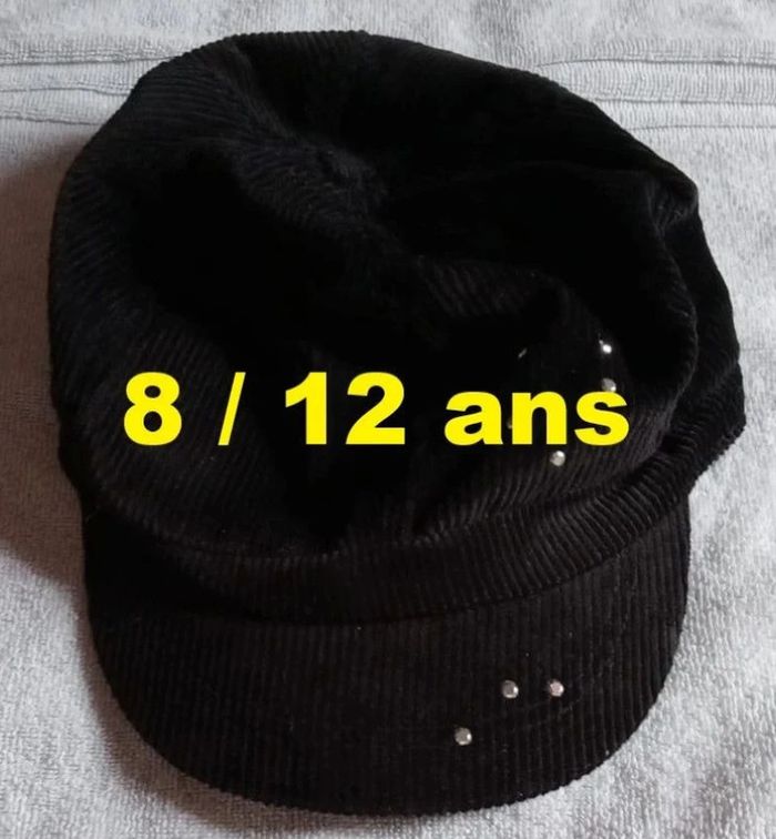 Casquette en velours noir Orchestra Taille 8 / 12 ans