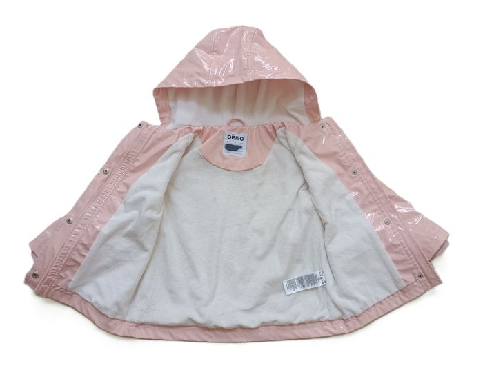 Imperméable coupe vent rose à paillettes à capuche. Ciré. Gémo. Taille 4 ans - photo numéro 6