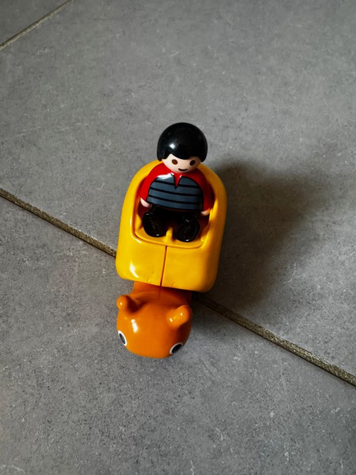Escargot à bascule avec garçon - Playmobil 1, 2, 3 - 6755 - A partir: 18 mois