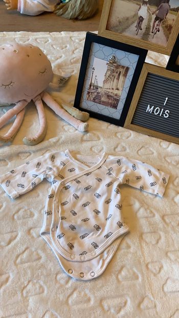 Body 1 mois manche longue