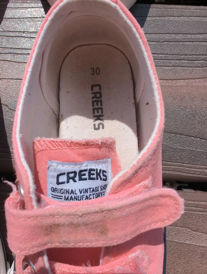 Lot de 2 paires de basket en toile roses - photo numéro 5