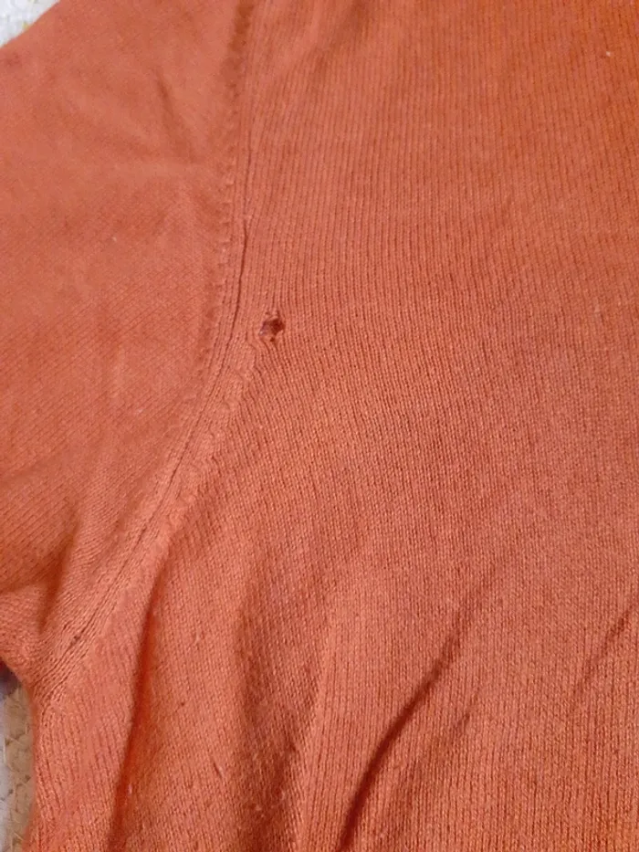 Pull orange pour homme - photo numéro 3