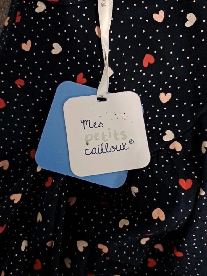 T-shirt bleu marine Mes petits cailloux - photo numéro 8