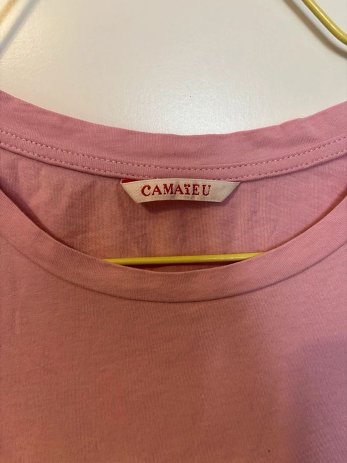 T-shirt Camaïeu rose taille M - photo numéro 4